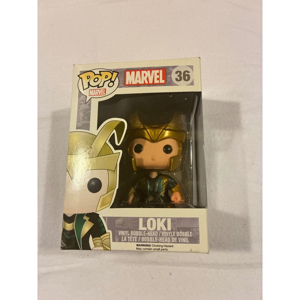 Funko Pop Marvel Thor The Dark World Loki 36 Vinyl Bobble-Head Figure MCU